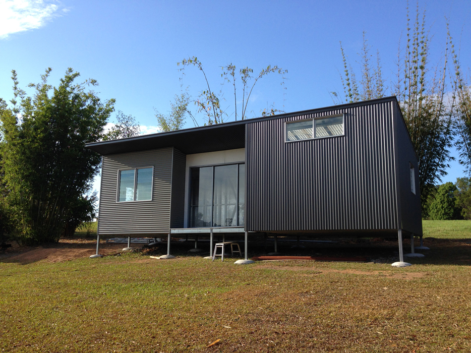 Superior Garages & Industrials - Custom Designer Shed Homes - grey shed home
