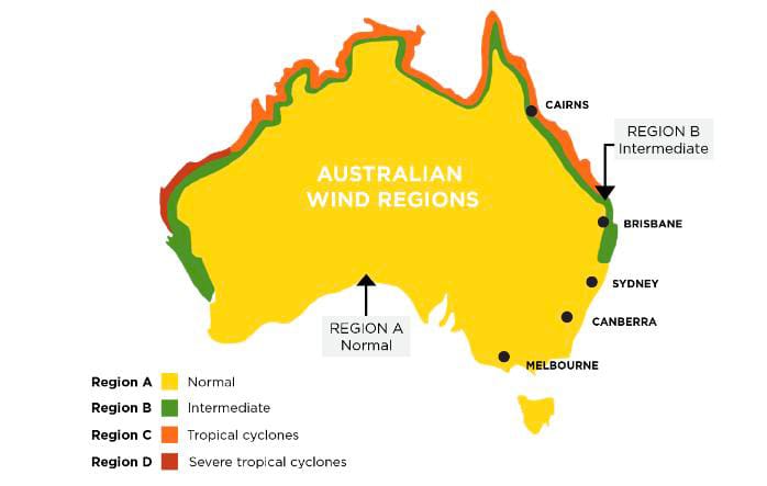 shed wind rating Australia